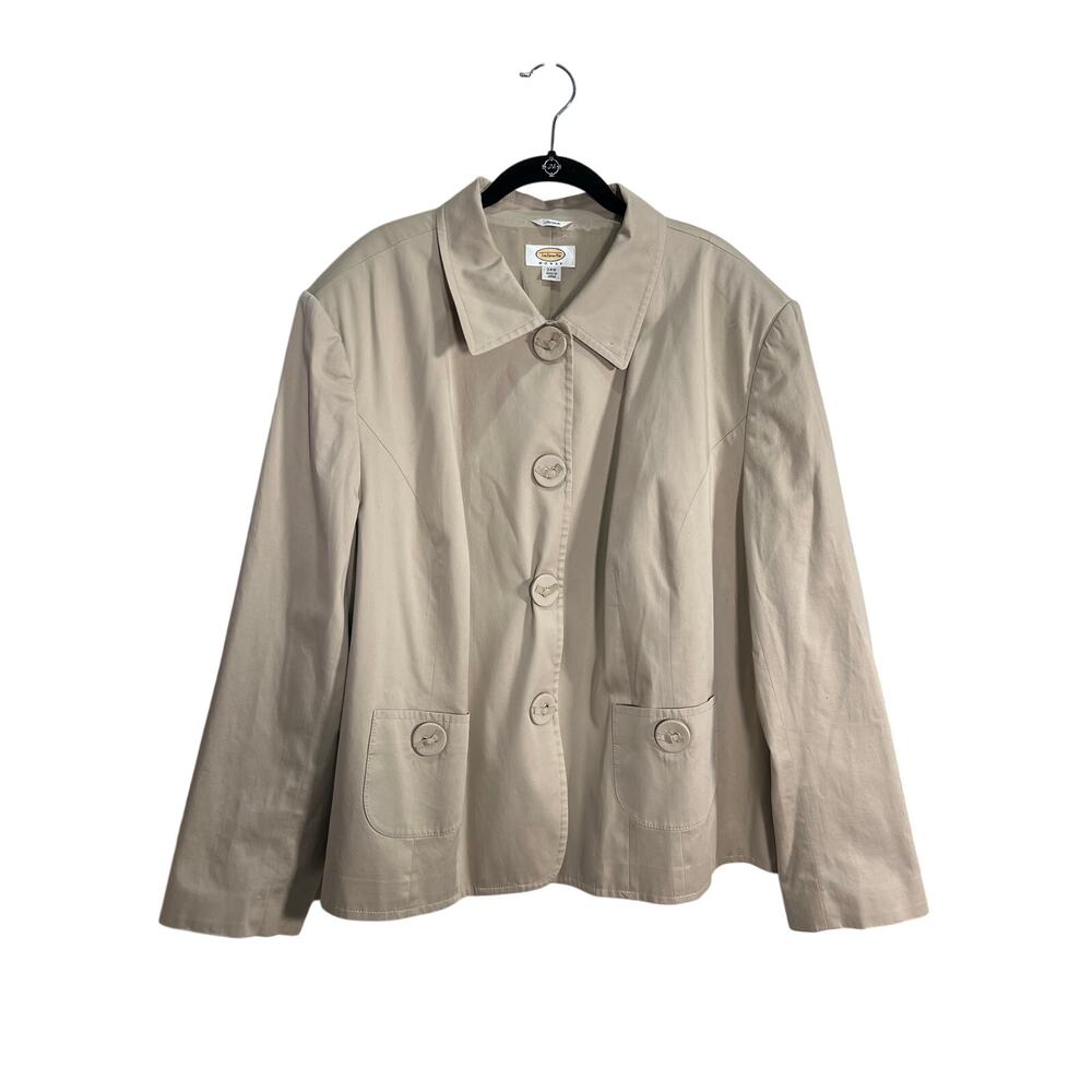 Talbots Woman’s Stretch Size 24w Button Detaik Sn… - image 1